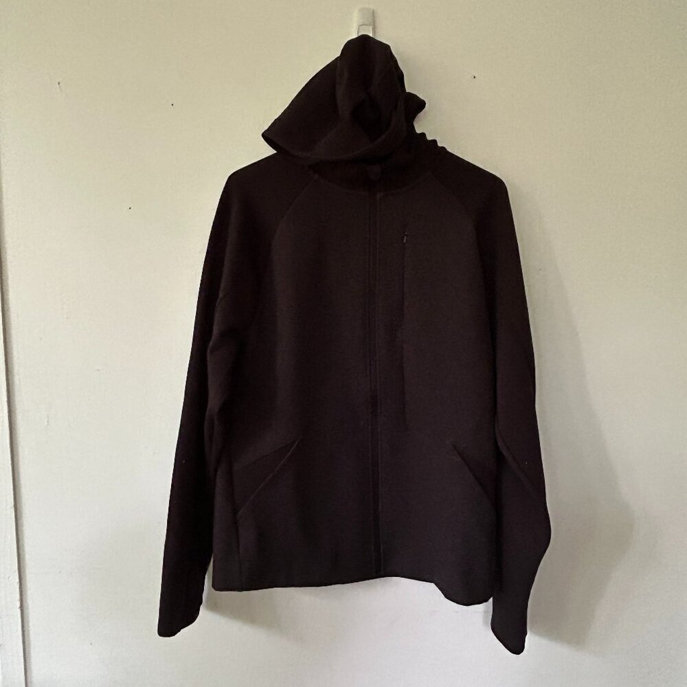 All‎ in Motion Hoodie Womens Medium Gray Full Zip Sweatshirt Pockets Thumb Holes
